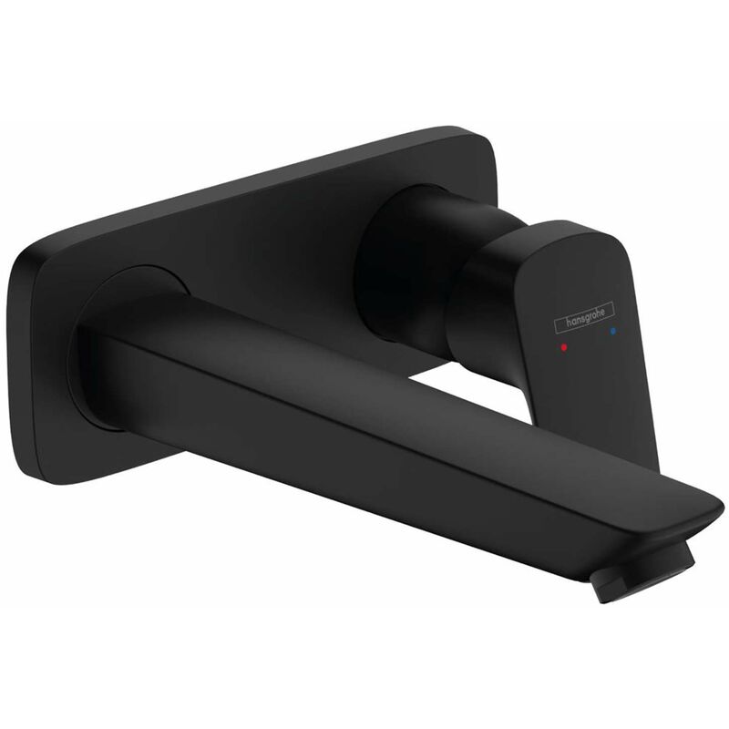 foto del prodotto hansgrohe logis miscelatore ad incasso per lavabo, con sistema di scarico, ecosmart, nero opaco 71220670