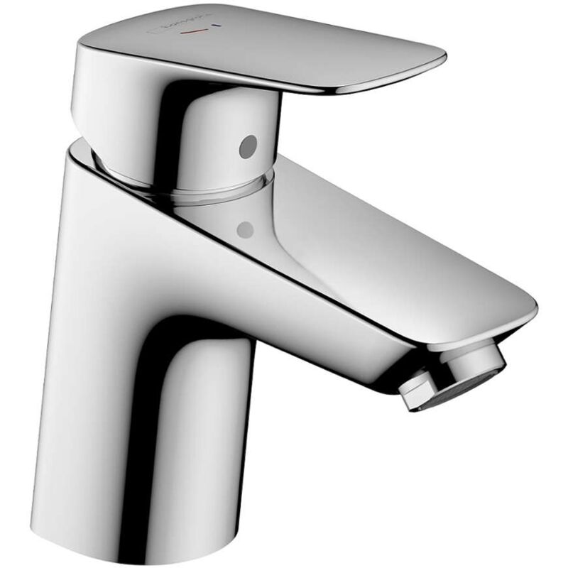 foto del prodotto hansgrohe logis miscelatore da lavabo con sistema di scarico, ecosmart, coolstart, cromo 71075000
