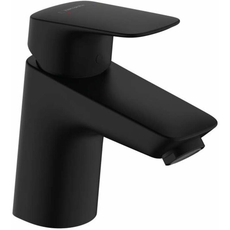 foto del prodotto hansgrohe logis miscelatore da lavabo, con sistema di scarico, ecosmart, nero opaco 71070670