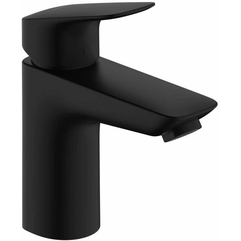 foto del prodotto hansgrohe logis miscelatore da lavabo, con sistema di scarico, ecosmart, nero opaco 71171670