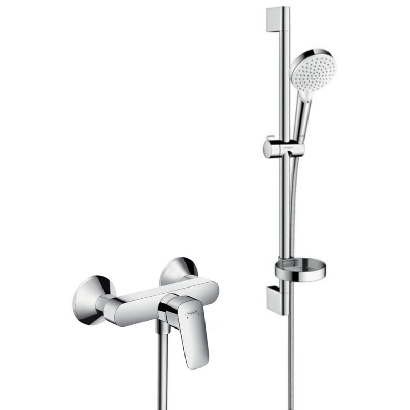 foto del prodotto hansgrohe logis pack miscelatore monocomando set doccia crometta vario con portasapone 71600000 crometta2 