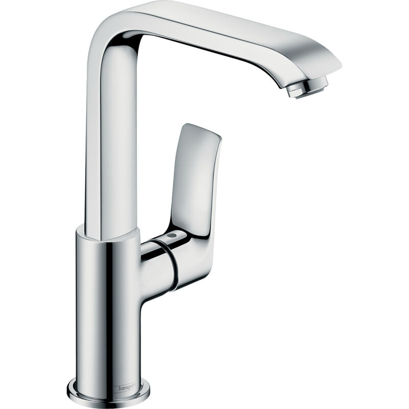 foto del prodotto hansgrohe metris new miscelatore monocomando 230 per lavabo, con sistema di scarico push open, cromato 31187000
