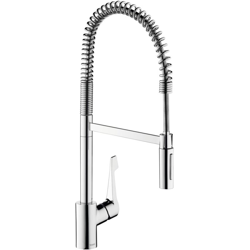 foto del prodotto hansgrohe miscelatore da cucina xxl, semi pro a 2 getti cromato cento 14806000