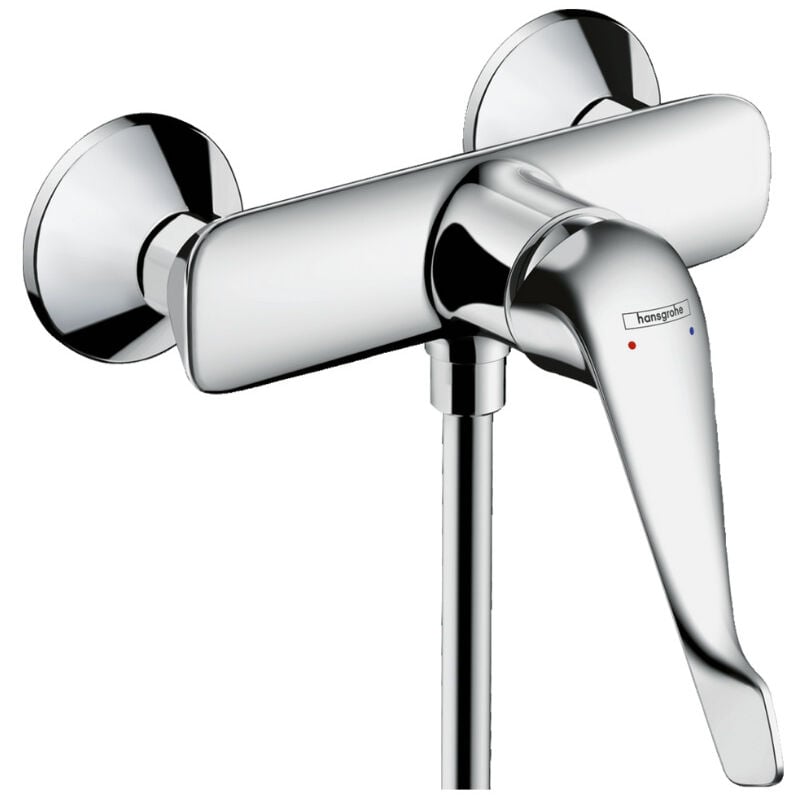 foto del prodotto hansgrohe miscelatore per doccia novus care prm con maniglia extra lunga limitatore di temperatura regolabile, cromo 71926000 
