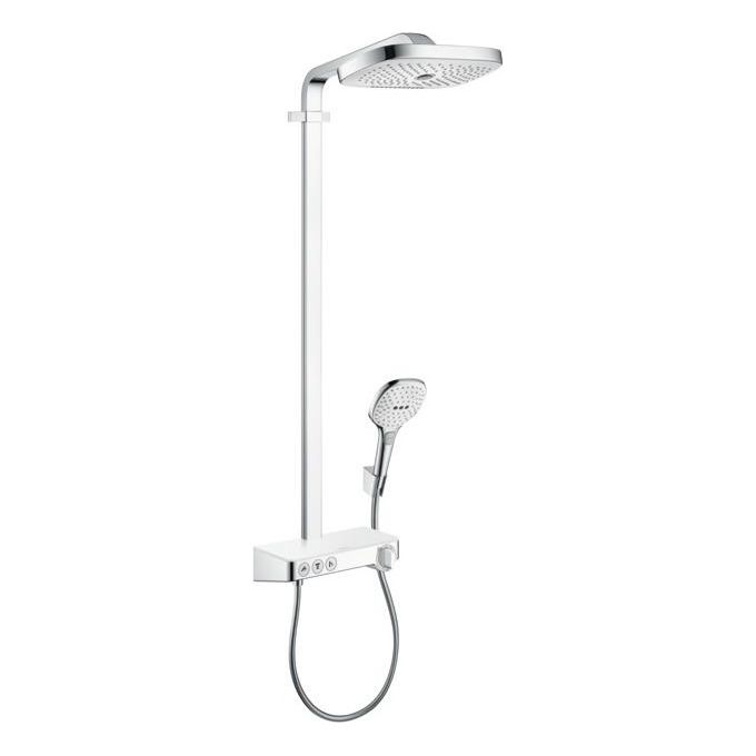 foto del prodotto hansgrohe raind.27127 colonna doccia termostatico esterno bianco cromo