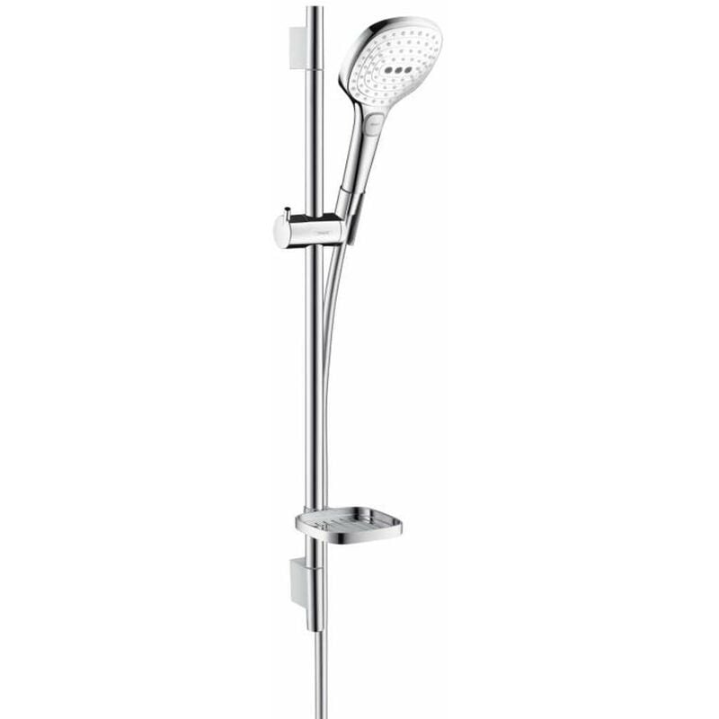 foto del prodotto hansgrohe raindance select e set doccia 120, 3 getti, ecosmart 9 l min, bianco cromato 26622400