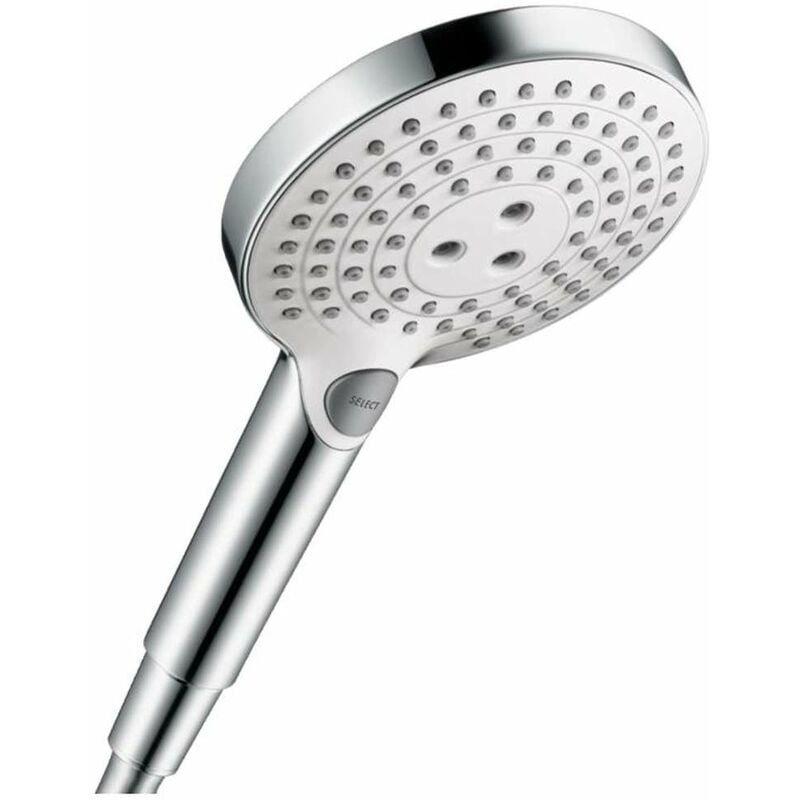 foto del prodotto hansgrohe raindance select s doccetta a mano 120, 3 getti, bianca cromata 26530400