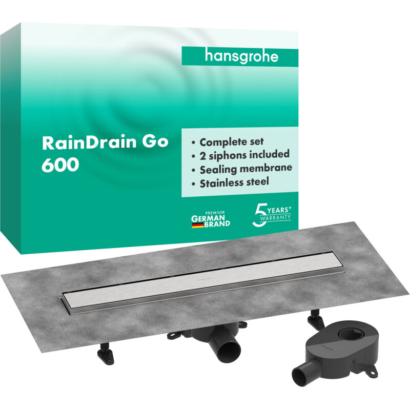 foto del prodotto hansgrohe raindrain go kit complet caniveau de douche 600,