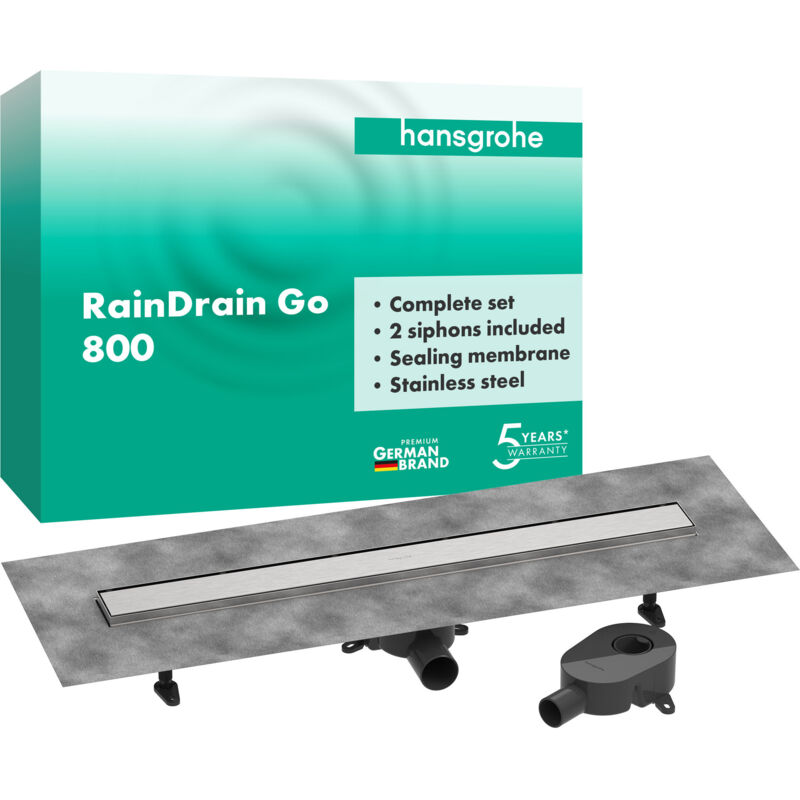 foto del prodotto hansgrohe raindrain go kit complet caniveau de douche 800,