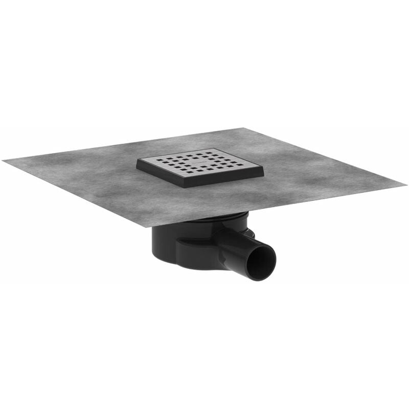 foto del prodotto hansgrohe raindrain point scarico a pavimento, 10x10 cm, acciaio inox spazzolato 56246800