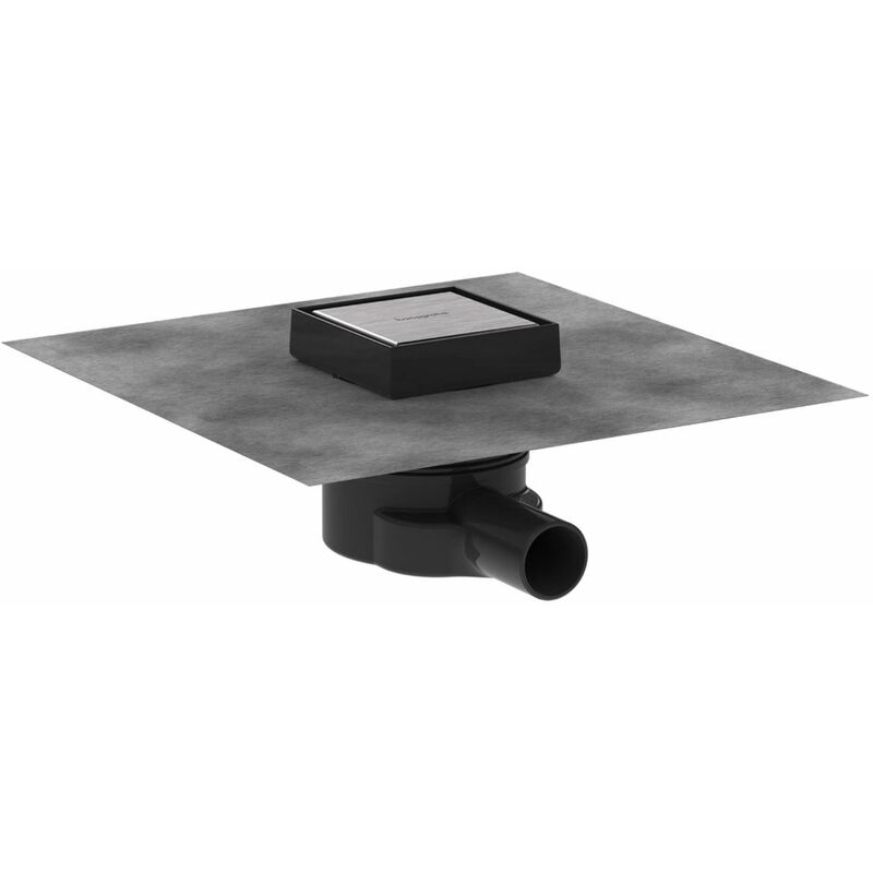 foto del prodotto hansgrohe raindrain point scarico a pavimento, 10x10 cm, acciaio inox spazzolato 56247800