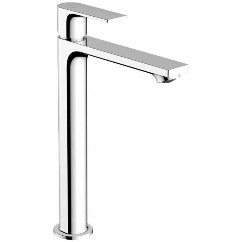 foto del prodotto hansgrohe rebris e miscelatore per lavabo da appoggio, con sistema di scarico, coolstart, ecosmart, cromo 72591000