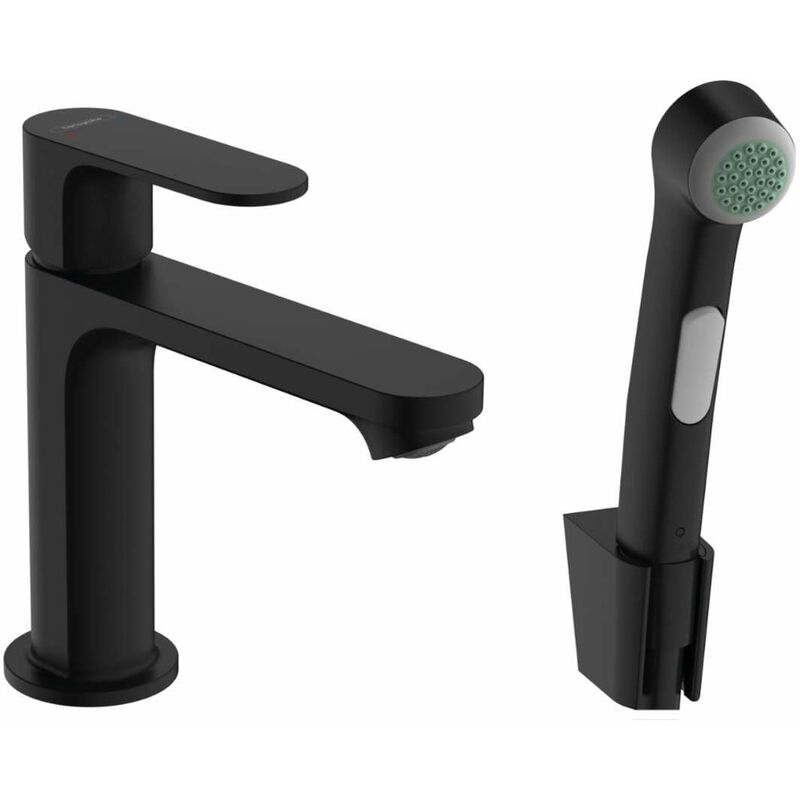 foto del prodotto hansgrohe rebris s miscelatore da lavabo con doccetta bidet, nero opaco 72215670