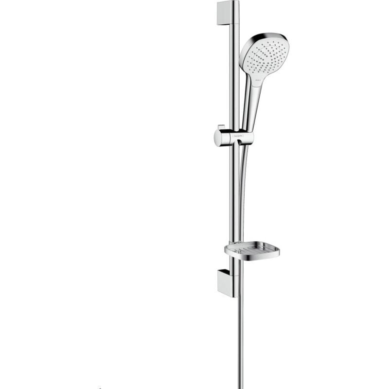 foto del prodotto hansgrohe set croma select e 110 vario unica croma 0,65 m con portasapone bianco cromo