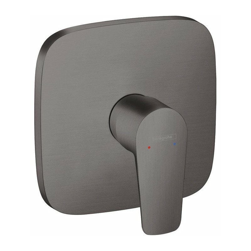 foto del prodotto hansgrohe set di finitura per miscelatore doccia incasso cromo spazzolato nero