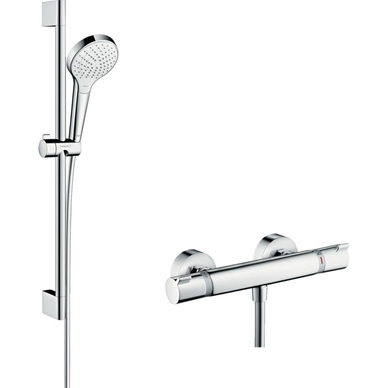 foto del prodotto hansgrohe set doccia croma select s vario 0,65 m ecostat comfort bianco cromo 27013400