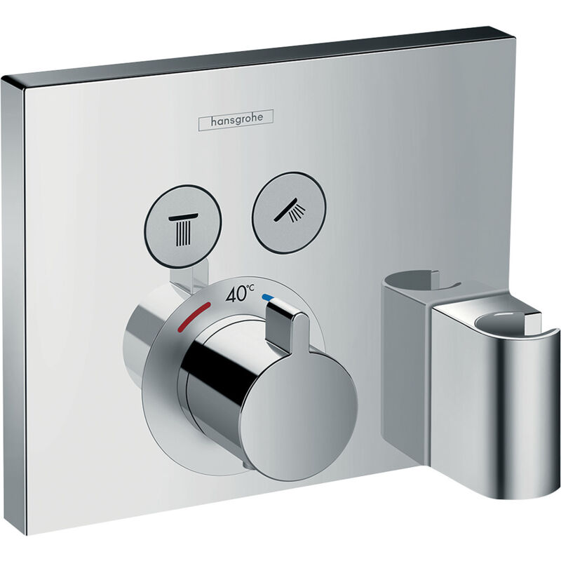 foto del prodotto hansgrohe shower select miscelatore termostatico ad incasso, 2 utenze, cromato 15765000