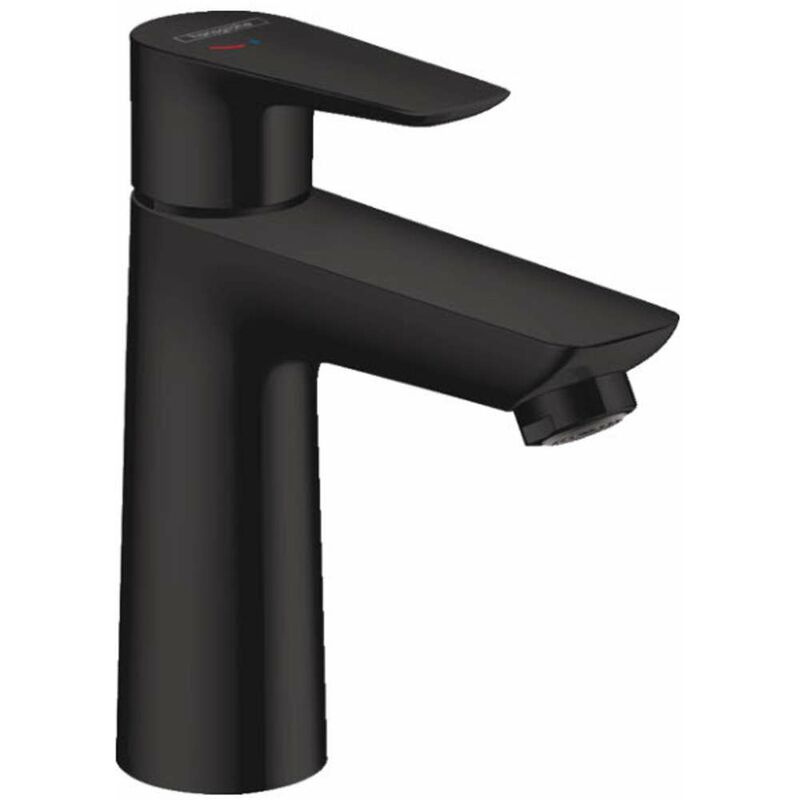 foto del prodotto hansgrohe talis e miscelatore da lavabo con sistema di scarico, coolstart, nero opaco 71713670