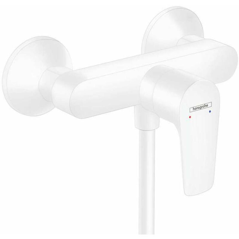 foto del prodotto hansgrohe talis e miscelatore doccia, bianco opaco 71760700