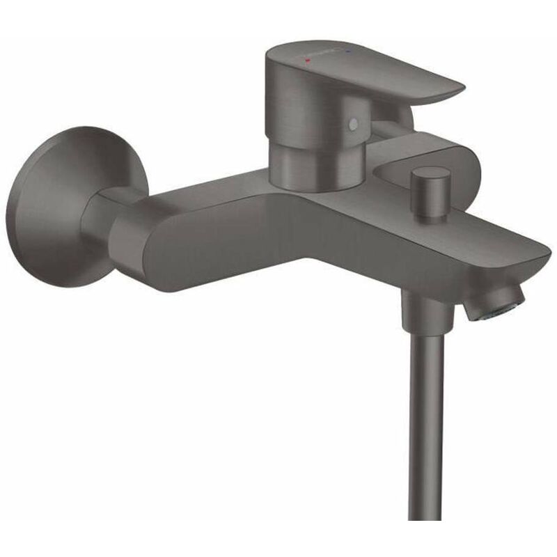 foto del prodotto hansgrohe talis e miscelatore per vasca da bagno, cromo nero spazzolato 71740340