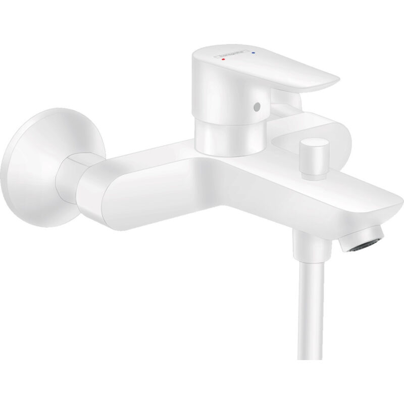 foto del prodotto hansgrohe talis e miscelatore per vasca doccia con limitatore di temperatura, bianco opaco 71740700 