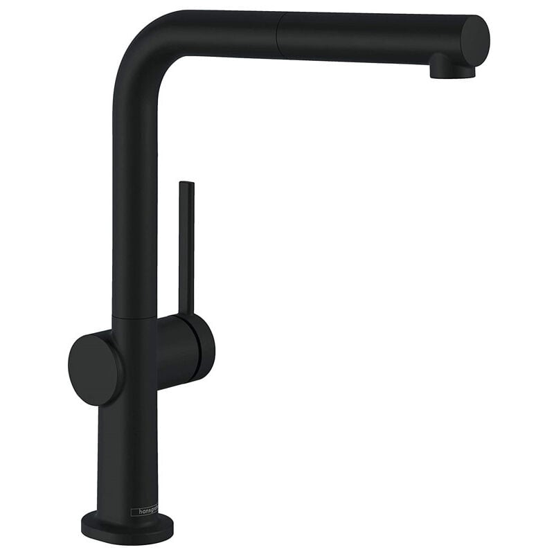 foto del prodotto hansgrohe talis m54 miscelatore da cucina 270, con doccetta estraibile a 1 getto, nero opaco 72808670 