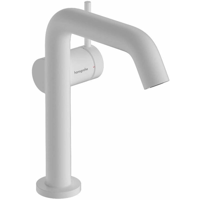 foto del prodotto hansgrohe tecturis s miscelatore da lavabo, con sistema di scarico push open, coolstart, ecosmart, bianco opaco 73340700