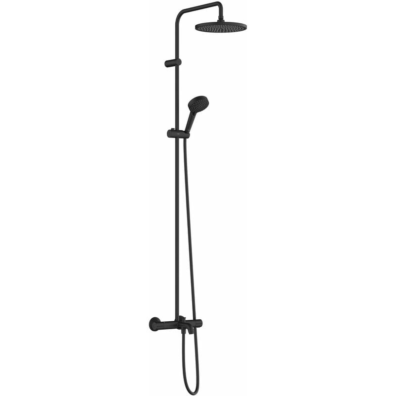 foto del prodotto hansgrohe vernis blend set doccia e vasca da bagno termostatico showerpipe 240, 2 getti, nero opaco 26899670