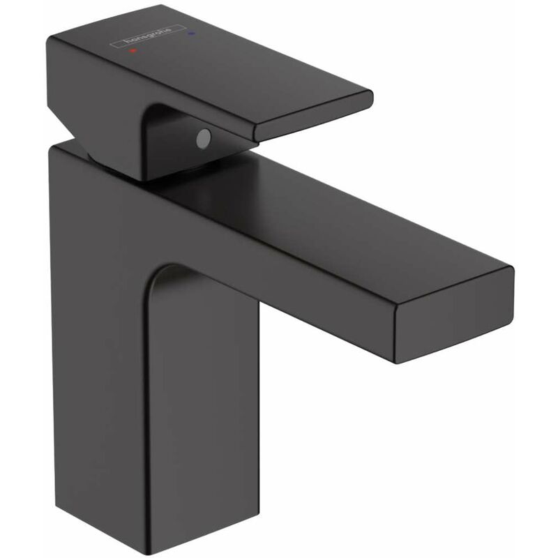 foto del prodotto hansgrohe vernis shape miscelatore da lavabo, con sistema di scarico, ecosmart, nero opaco 71561670