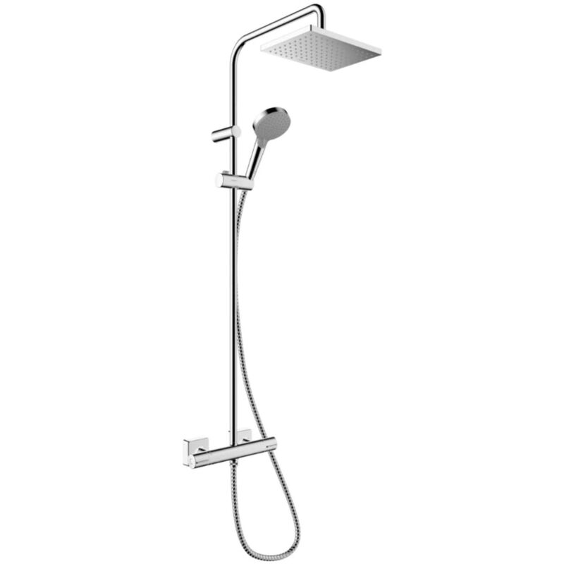 foto del prodotto hansgrohe vernis shape set doccia showerpipe 230 con termostato, cromo 26286000