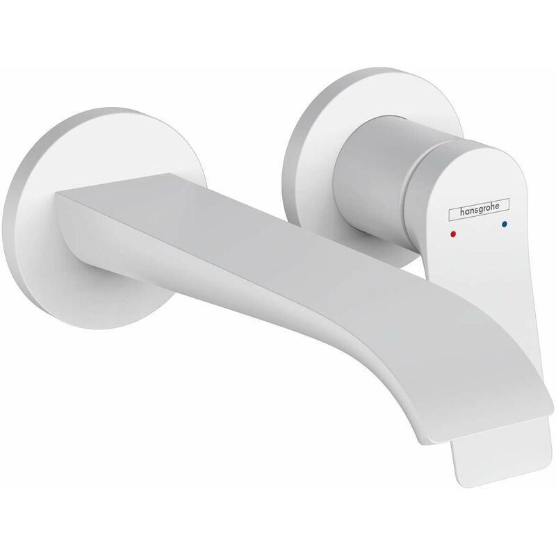 foto del prodotto hansgrohe vivenis miscelatore ad incasso per lavabo, montaggio a 2 fori, ecosmart, bianco opaco 75050700