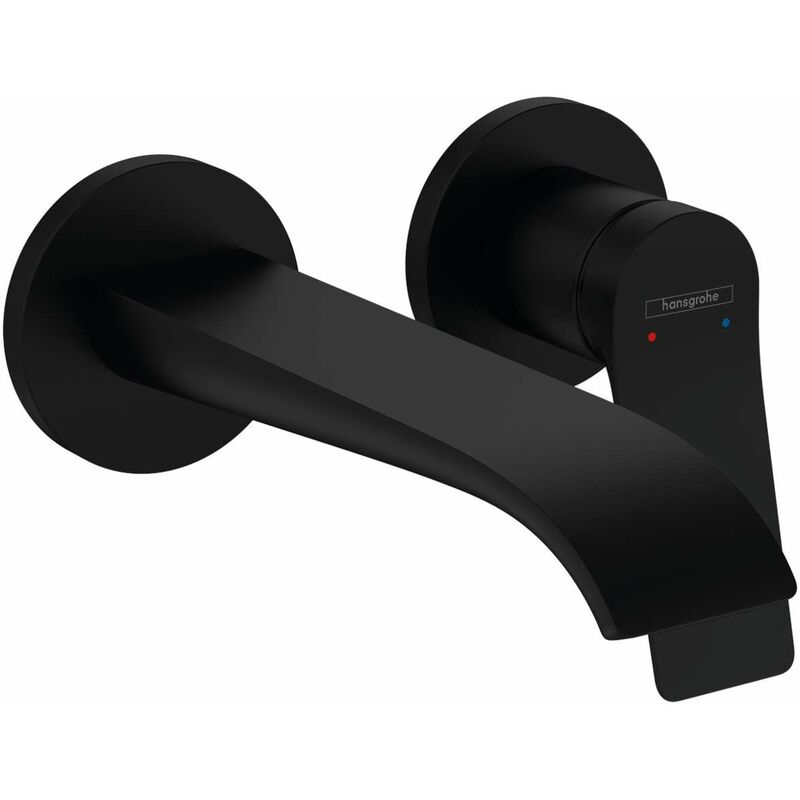 foto del prodotto hansgrohe vivenis miscelatore ad incasso per lavabo, montaggio a 2 fori, ecosmart, nero opaco 75050670