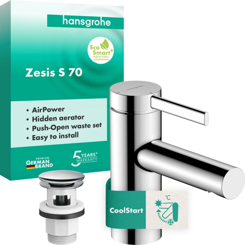 foto del prodotto hansgrohe zesis s mitigeur monocommand pour lavabo 70 coolstart