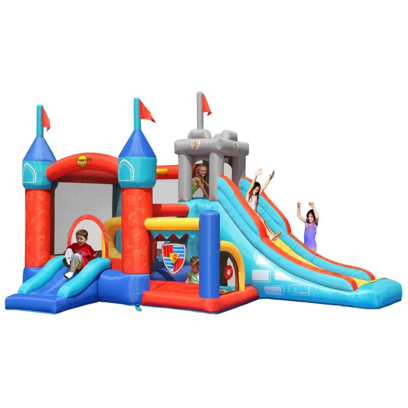 foto del prodotto happy castello gonfiabile bambini 485x320 13 attivit medioevo colorato