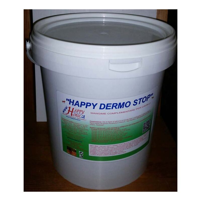 foto del prodotto happy dermo stop in presenza dermatite estiva recidivante per cavalli 3,5 kg