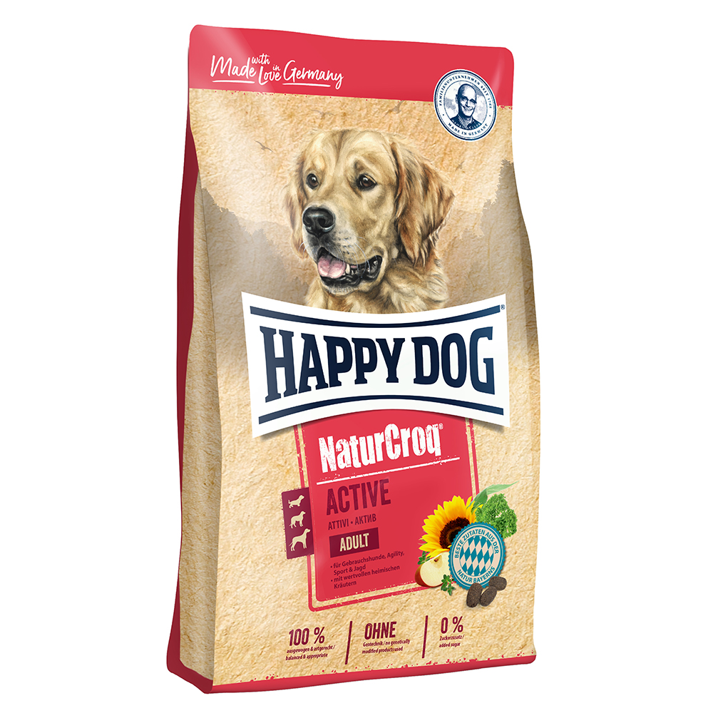 foto del prodotto happy dog naturcroq active crocchette per cane 15 kg