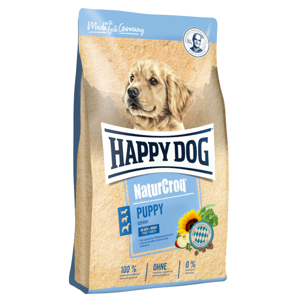 foto del prodotto happy dog naturcroq puppy crocchette per cane 15 kg