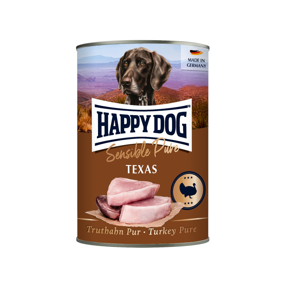 foto del prodotto happy dog sensible pure 6 x 400 g umido cane mix bufalo, tacchino, anatra