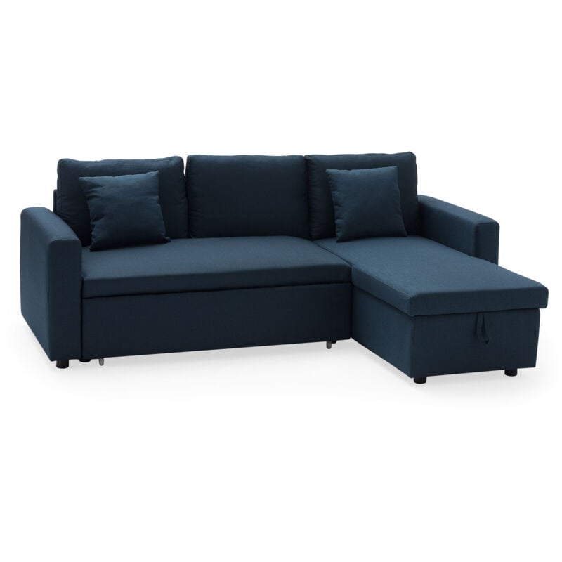 foto del prodotto happy garden clark divano letto angolare a 3 posti blu