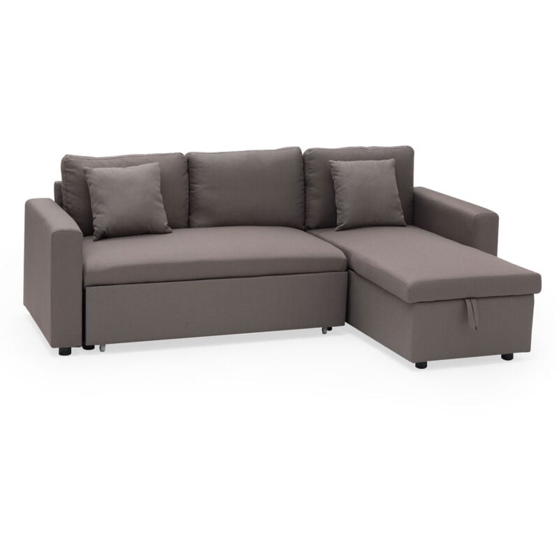 foto del prodotto happy garden divano letto angolare a 3 posti clark in taupe