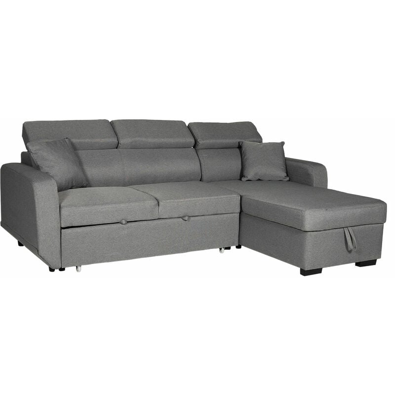 foto del prodotto happy garden divano trasformabile warren 3 posti grigio