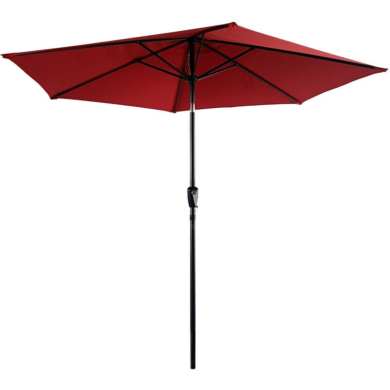 foto del prodotto happy garden hapuna ombrellone rotondo diritto diametro 2,70m rosso