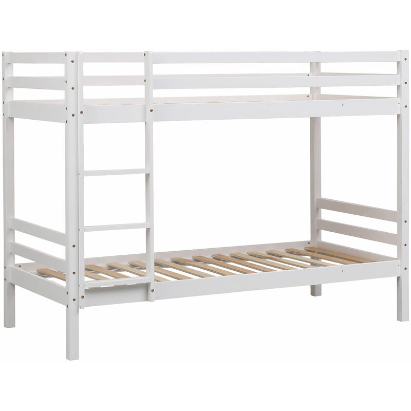 foto del prodotto happy garden letto a castello per bambini 190x90cm bianco amber