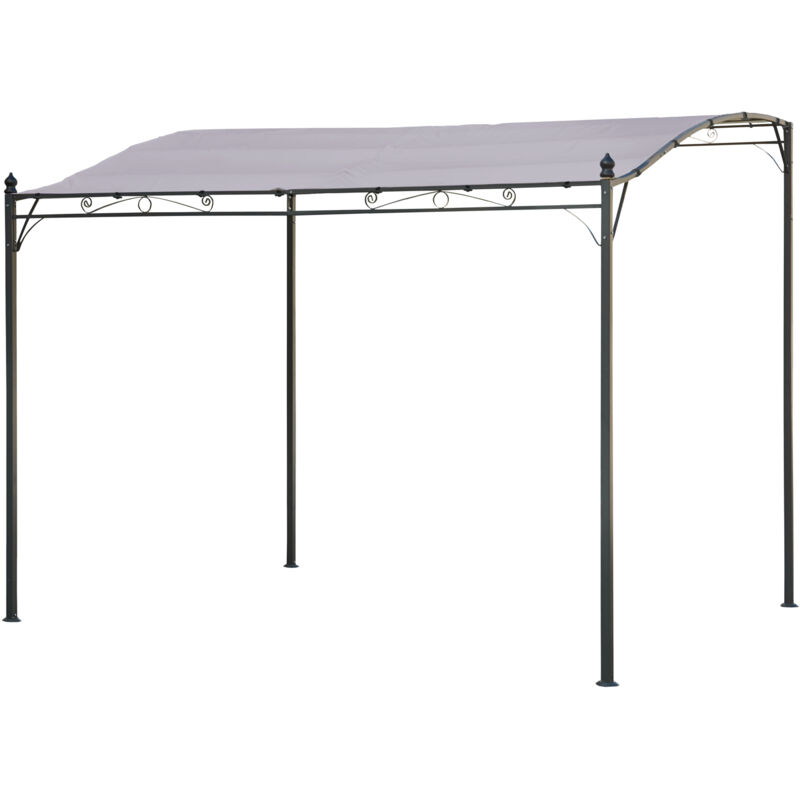 foto del prodotto happy garden pergola a parete 3 2,5 m nice taupe