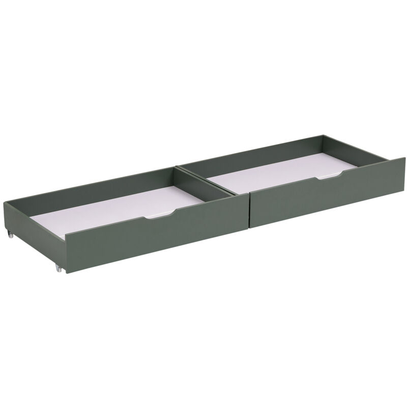 foto del prodotto happy garden set di 2 cassetti verdi per letto