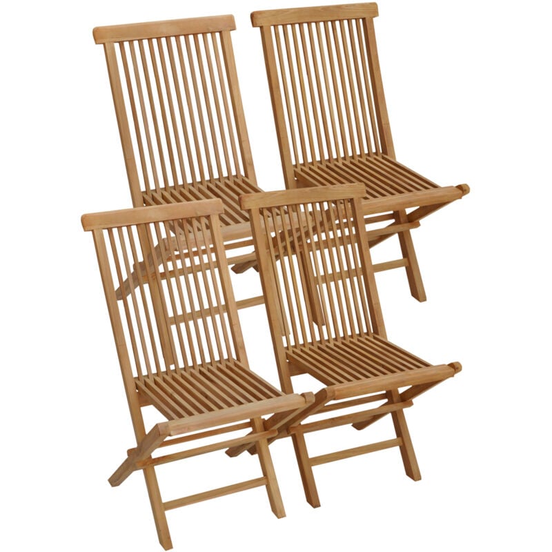 foto del prodotto happy garden set di 4 sedie da giardino in teak lombok