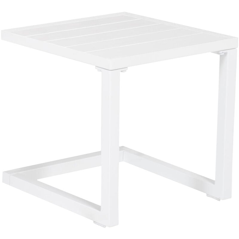 foto del prodotto happy garden tavolino barbados in alluminio bianco