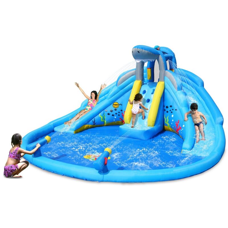 foto del prodotto happy hop gonfiabile per bambini scivoli arrampicata piscina giochi acqua parco acquatico
