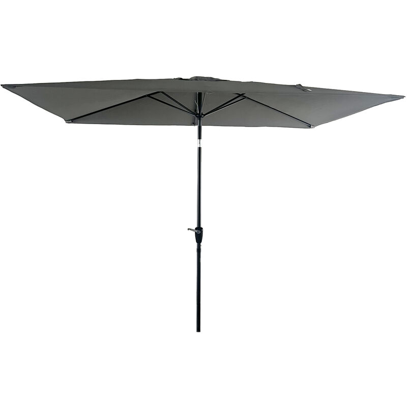 foto del prodotto hapuna ombrello rettangolare diritto 2x3m grigio