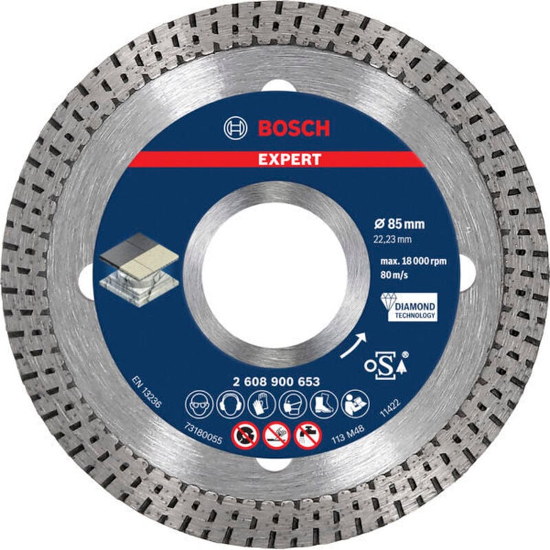 foto del prodotto hardceramic disco diamantato expert 85x1,6 mm bosch